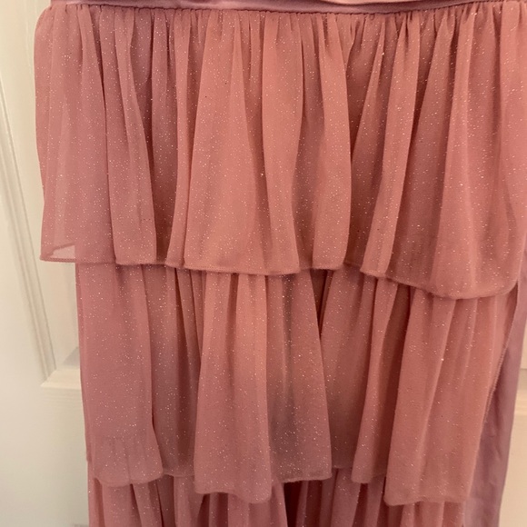 Pink sparkly dress with ribbon tie - Picture 6 of 10